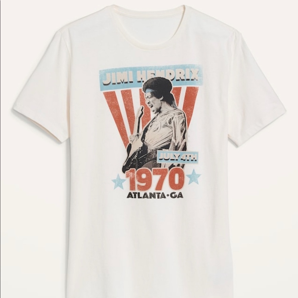 New Old Navy Jimi Hendrix July 4th, 1970 Tee